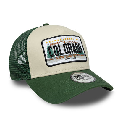 Casquette Trucker 9FORTY License Plate A-Frame Colorado pierre-vert foncé NEW ERA