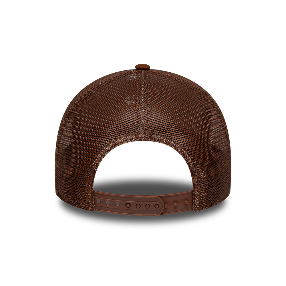 Casquette Trucker 9FORTY MLB Outline A-Frame New York Yankees marron profond-crème NEW ERA