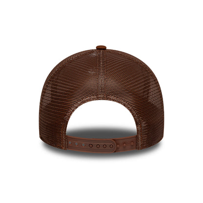 Casquette Trucker 9FORTY MLB Outline A-Frame New York Yankees marron profond-crème NEW ERA