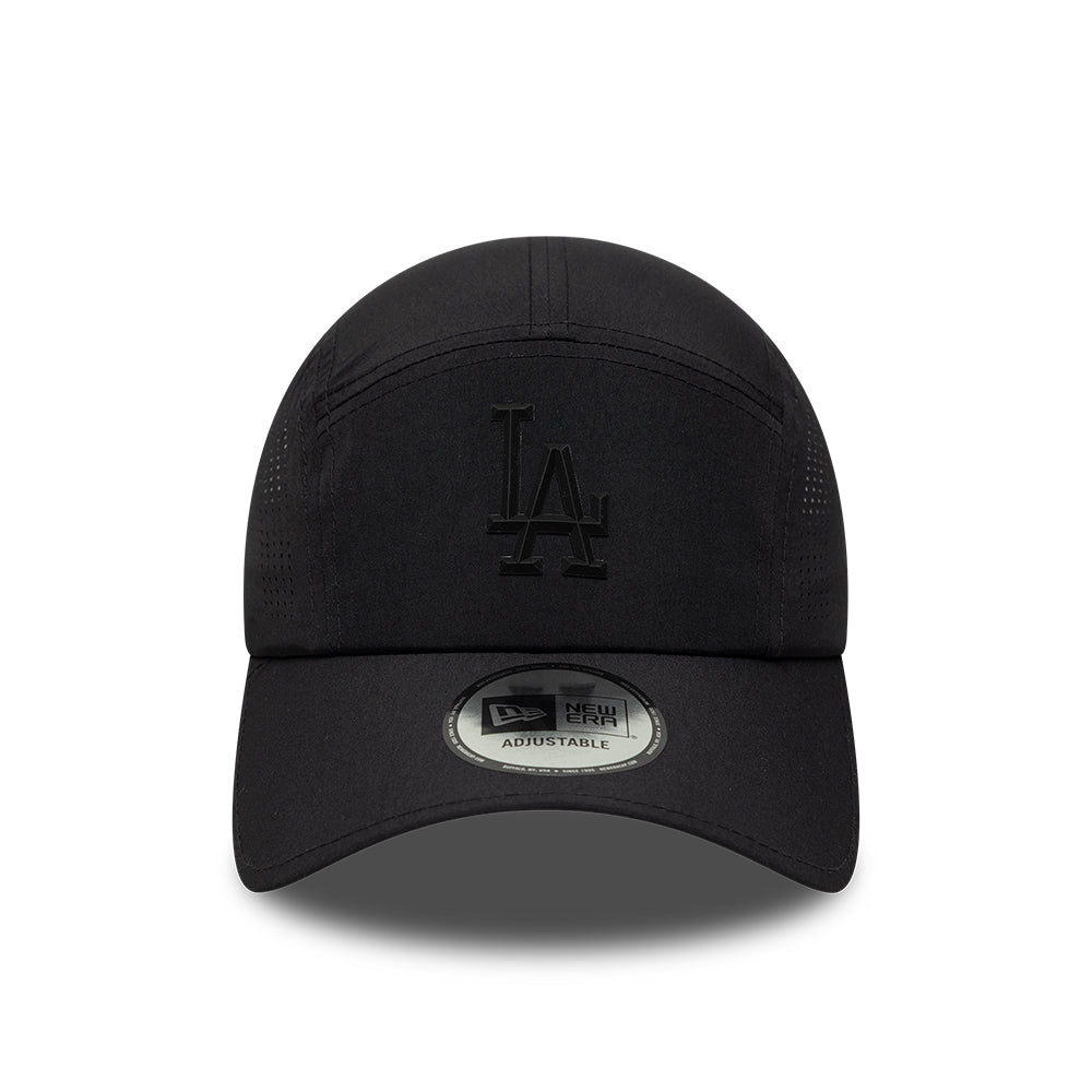 Casquette 5 Panel L.A. Dodgers MLB Tech Midi Runner noir sur noir NEW ERA