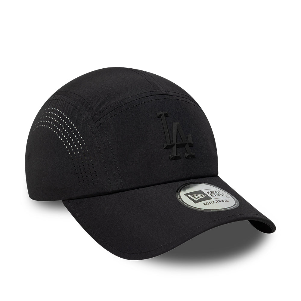 Casquette 5 Panel L.A. Dodgers MLB Tech Midi Runner noir sur noir NEW ERA