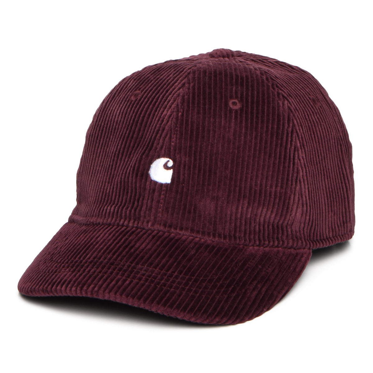 Casquette en Velours Côtelé Harlem vin-blanc CARHARTT WIP