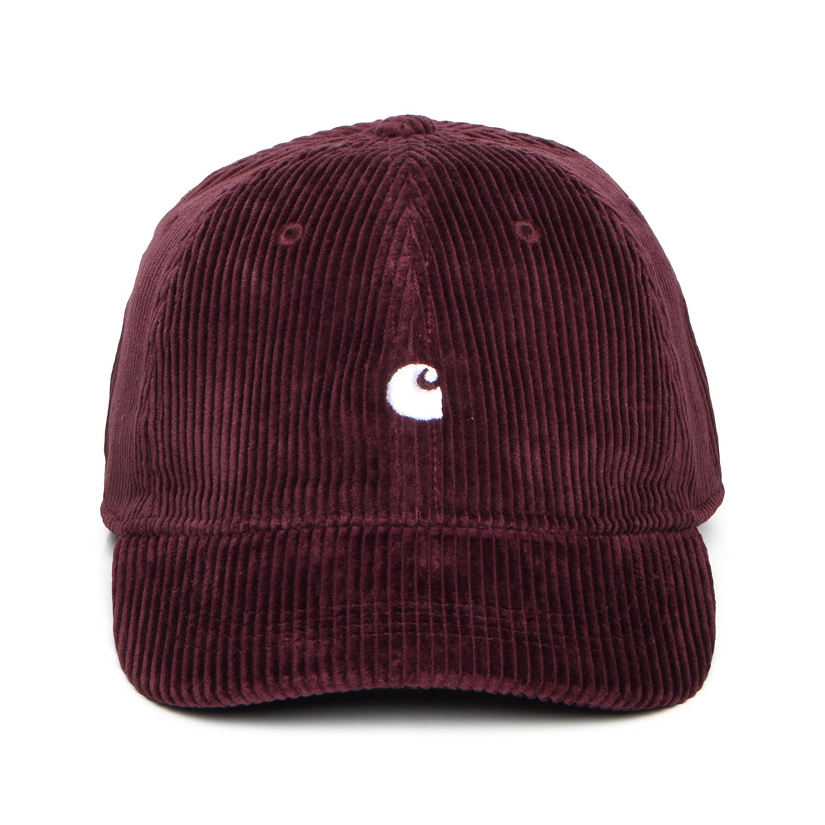 Casquette en Velours Côtelé Harlem vin-blanc CARHARTT WIP