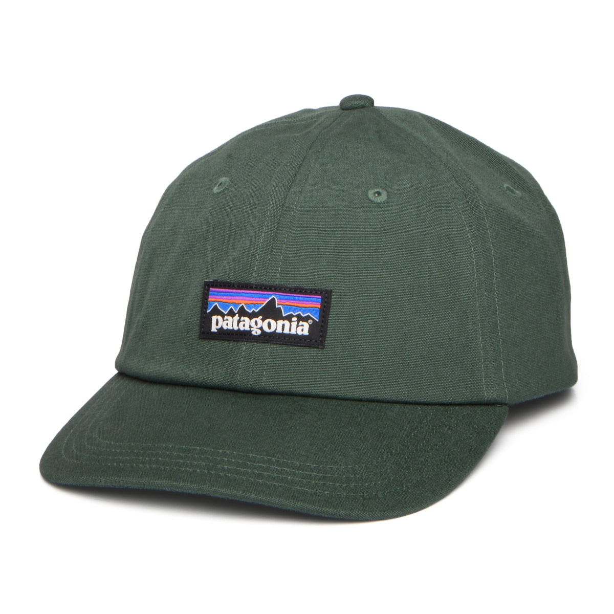 Casquette en Coton Bio P-6 Label Trad vert sapin PATAGONIA