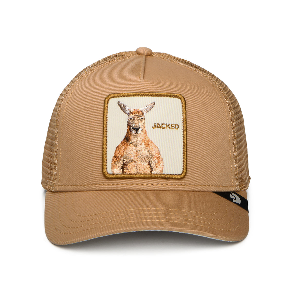 Casquette Trucker Jacked Kangaroo beige sable GOORIN