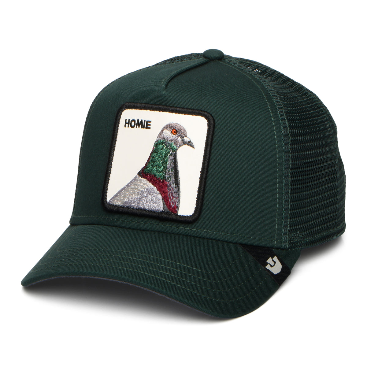 Casquette Trucker Homie Pigeon vert foncé GOORIN