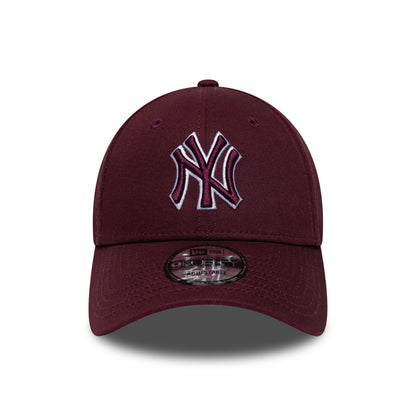 Casquette 9FORTY MLB Team Outline New York Yankees bordeaux-blanc NEW ERA