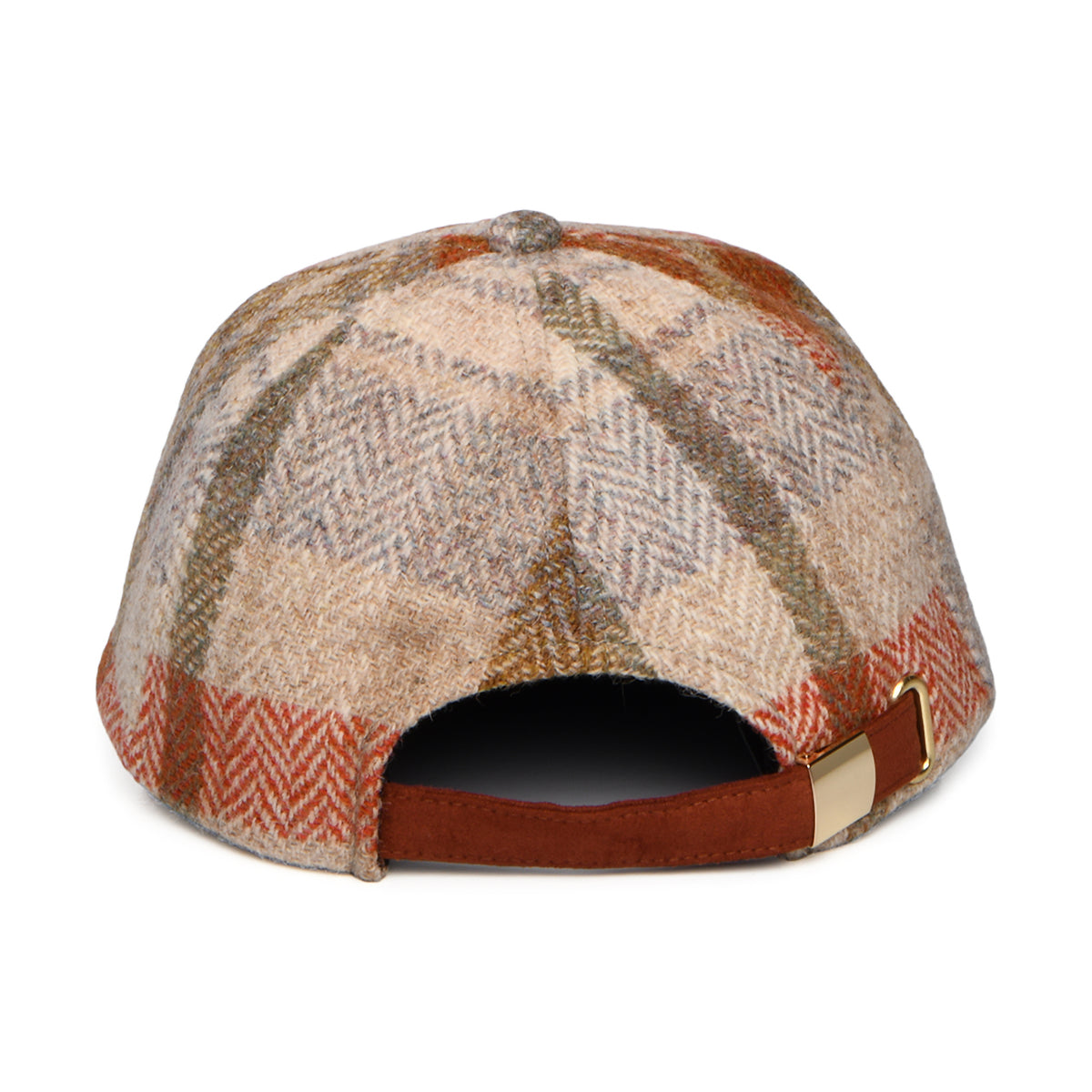 Casquette en HARRIS TWEED rouille-avoine FAILSWORTH