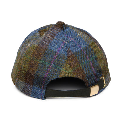Casquette en HARRIS TWEED mousse-bleu FAILSWORTH