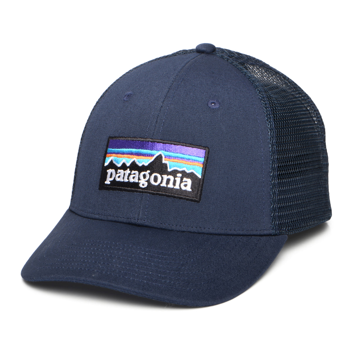Casquette Trucker en Coton Bio LoPro P-6 Logo bleu marine PATAGONIA