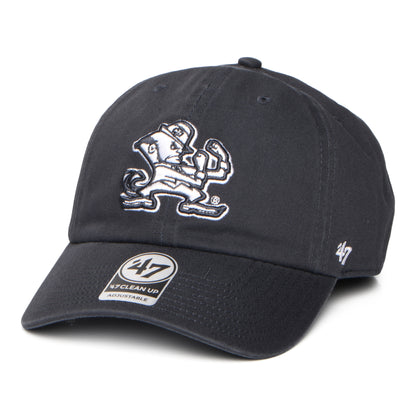 Casquette NCAA Clean Up Notre Dame Fighting Irish bleu marine délavé 47 BRAND