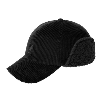Casquette en Velours Côtelé Avec Protège-Oreilles Cozy noir KANGOL