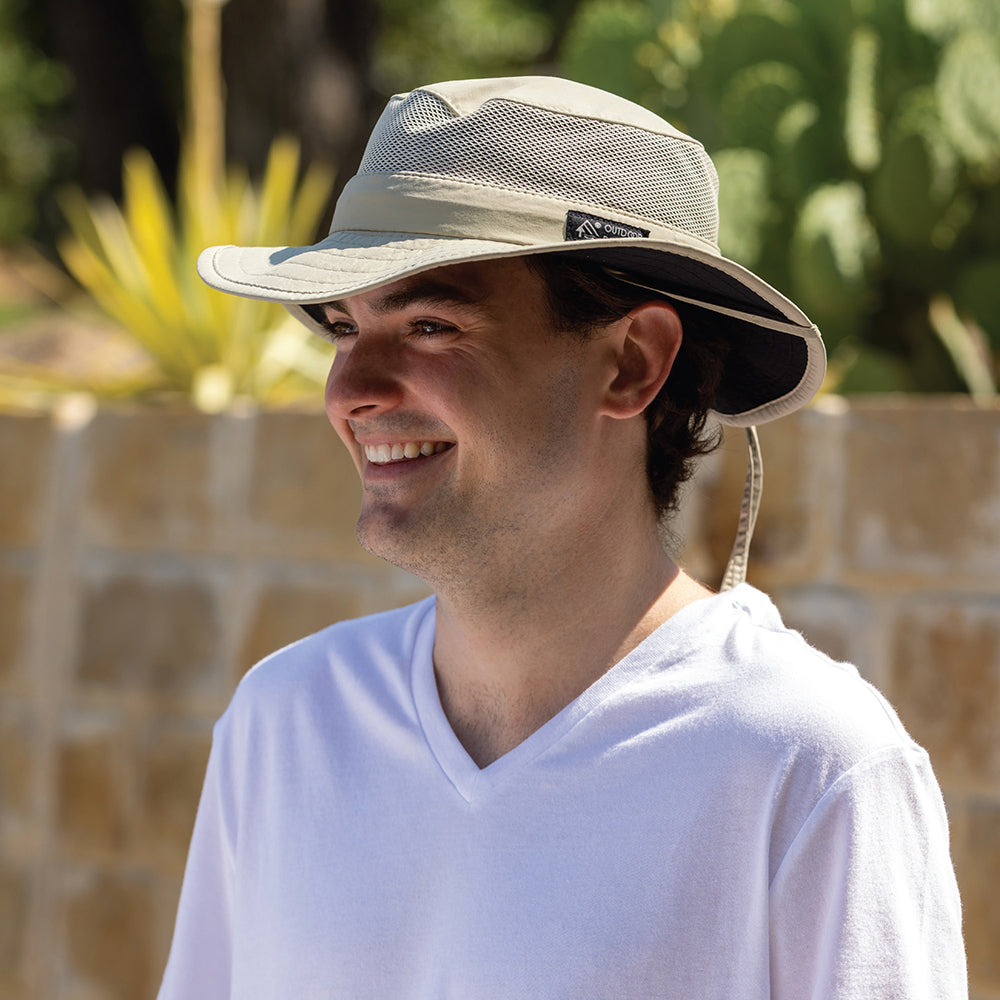 Chapeau Bob Boonie Pliable Ventilé Pliable khaki DORFMAN PACIFIC