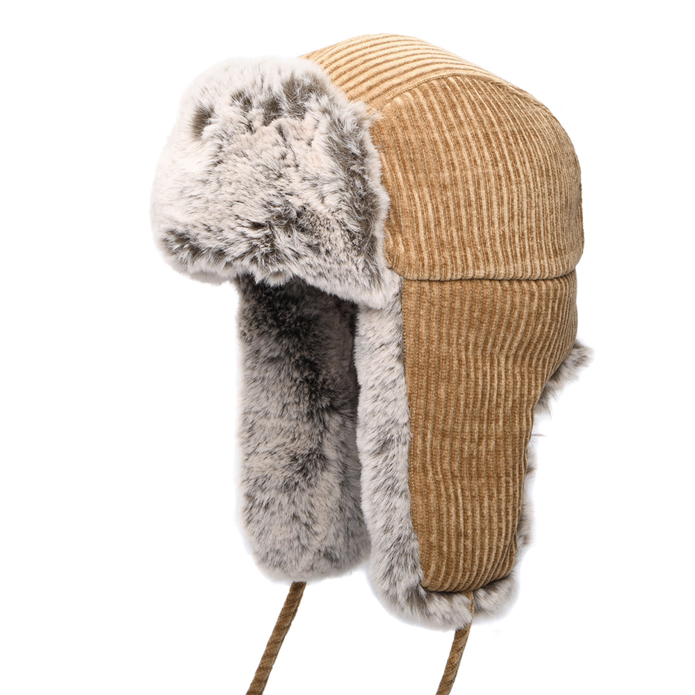 Chapka en Jersey Côtelé Bomber beige STETSON