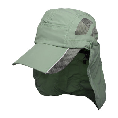 Casquette Saharienne de Pêche Umbra olive DORFMAN PACIFIC