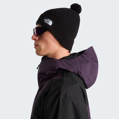 Bonnet à Pompon Recyclé TNF Logo Box Pom noir THE NORTH FACE