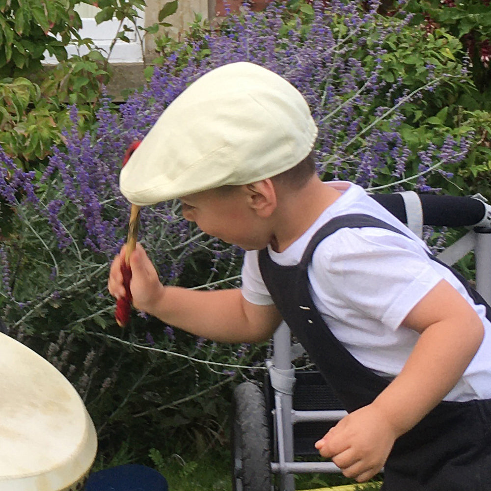 Casquette Plate Enfant en Coton beige JAXON & JAMES