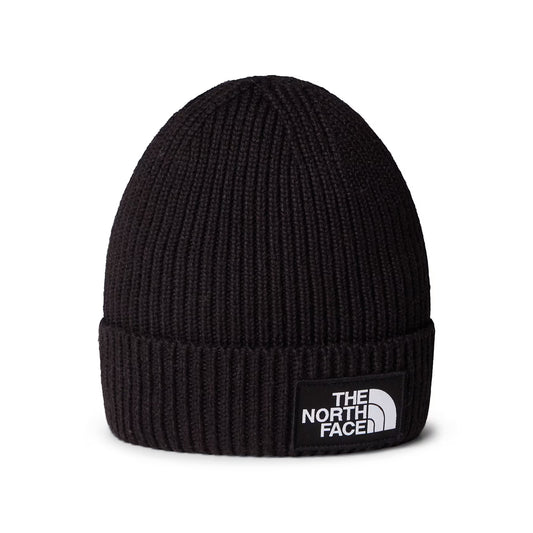 Bonnet Enfant Recyclé à Revers TNF Logo Box noir THE NORTH FACE