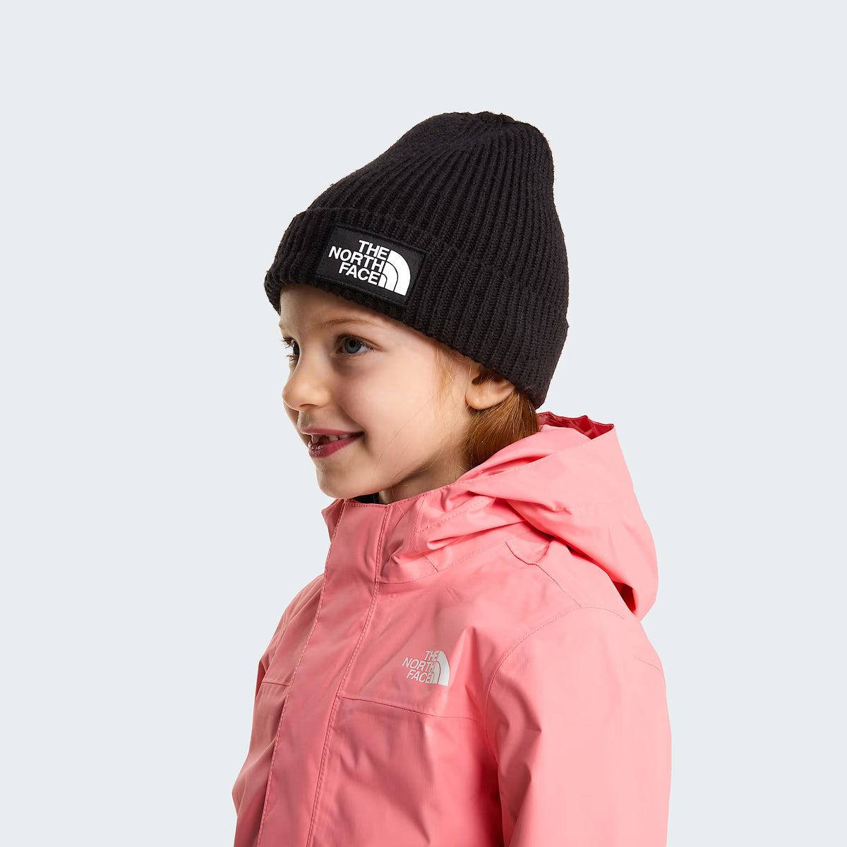 Bonnet Enfant Recyclé à Revers TNF Logo Box noir THE NORTH FACE