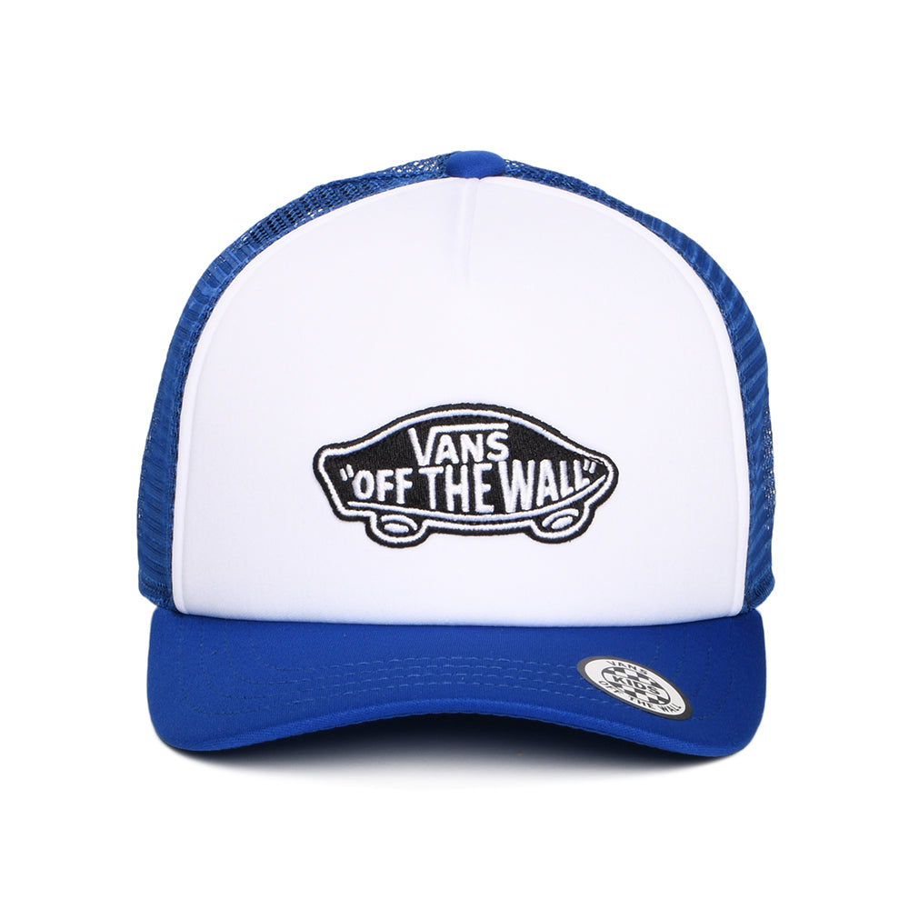 Casquette Trucker Enfant à Visière Incurvée Classic Patch blanc-bleu VANS