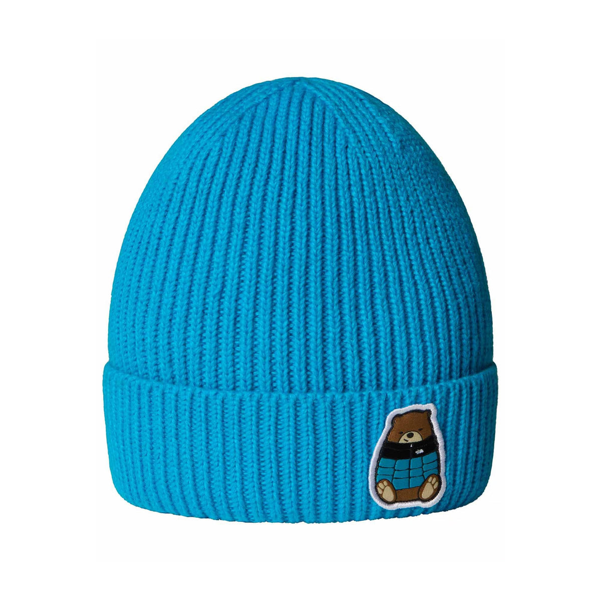 Bonnet Enfant Recyclé à Revers TNF Box Logo bleu vif THE NORTH FACE