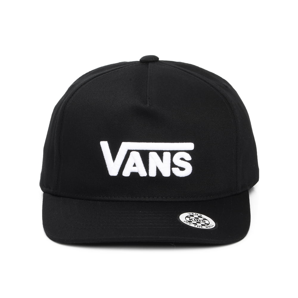 Casquette Snapback Enfant à Visière Incurvée Drop V Logo II noir-blanc VANS