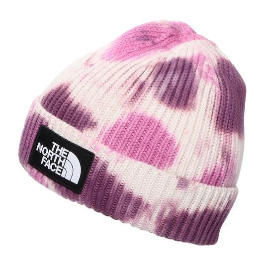Bonnet Marin en Coton Tie Dye Logo Box vert pale-rose THE NORTH FACE