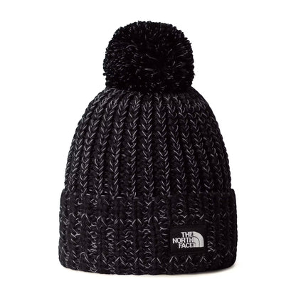 Bonnet à Pompon Cozy Chunky Cabin noir-blanc THE NORTH FACE