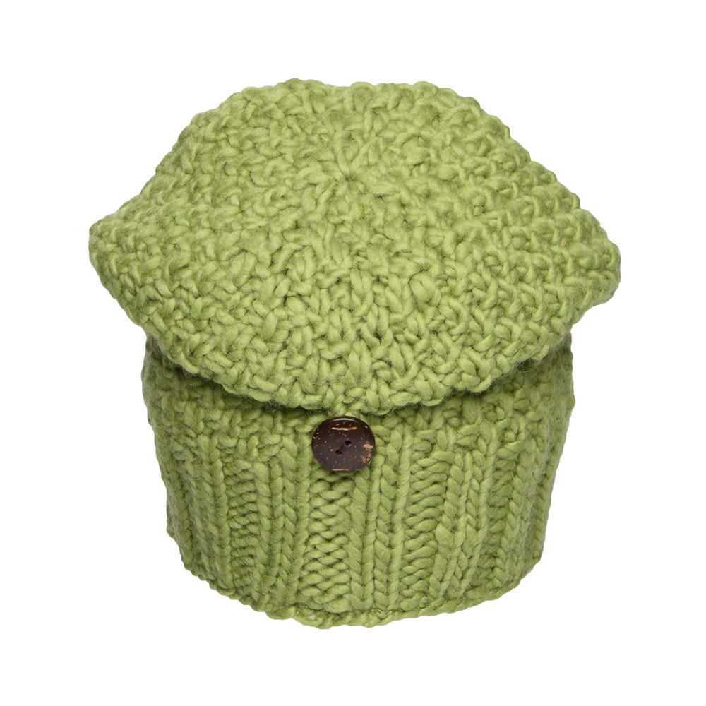 Bonnet Boutonné citron vert KUSAN