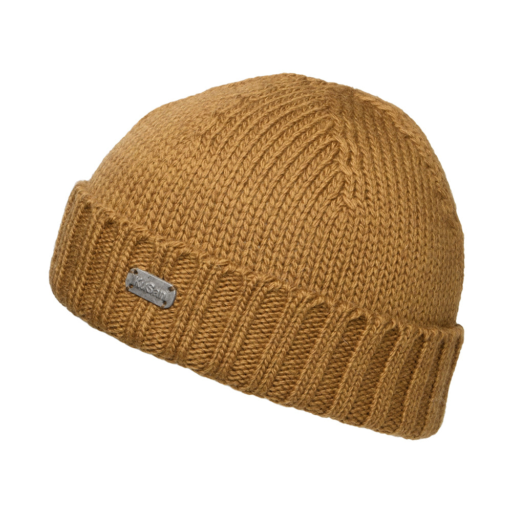 Bonnet Marin en Laine Mérinos beige sable KUSAN