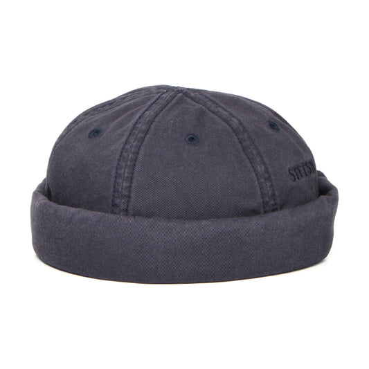 Bonnet Miki Breton en Coton bleu marine STETSON