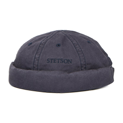 Bonnet Miki Breton en Coton bleu marine STETSON