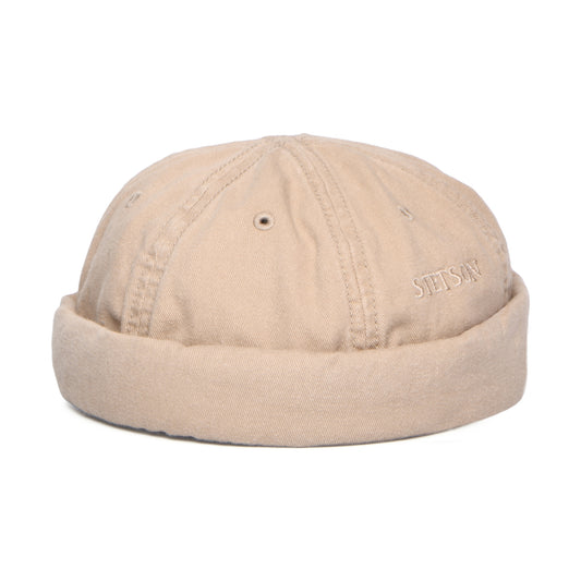 Bonnet Miki Breton en Coton beige STETSON