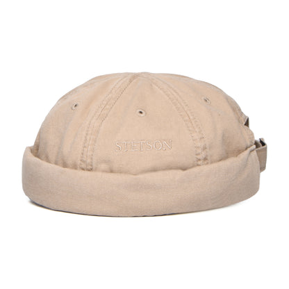 Bonnet Miki Breton en Coton beige STETSON