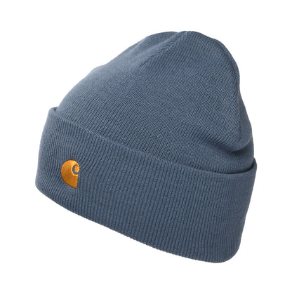 Bonnet à Revers Chase bleu ardoise CARHARTT WIP