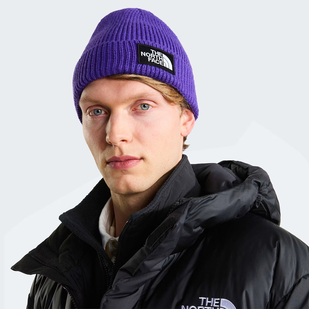 Bonnet Recyclé TNF Logo Box violet THE NORTH FACE