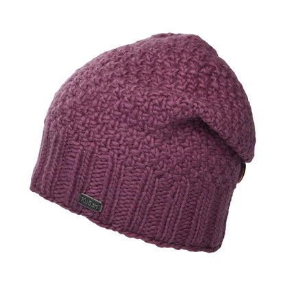 Bonnet Boutonné mauve KUSAN