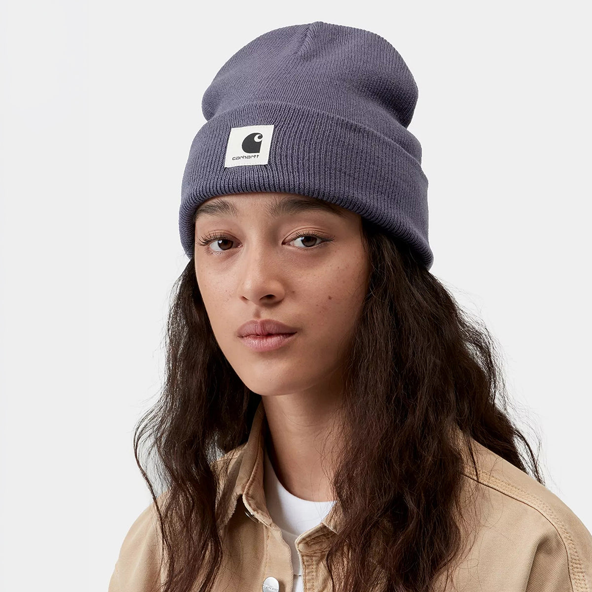 Bonnet à Revers Ashley violet poudré CARHARTT WIP