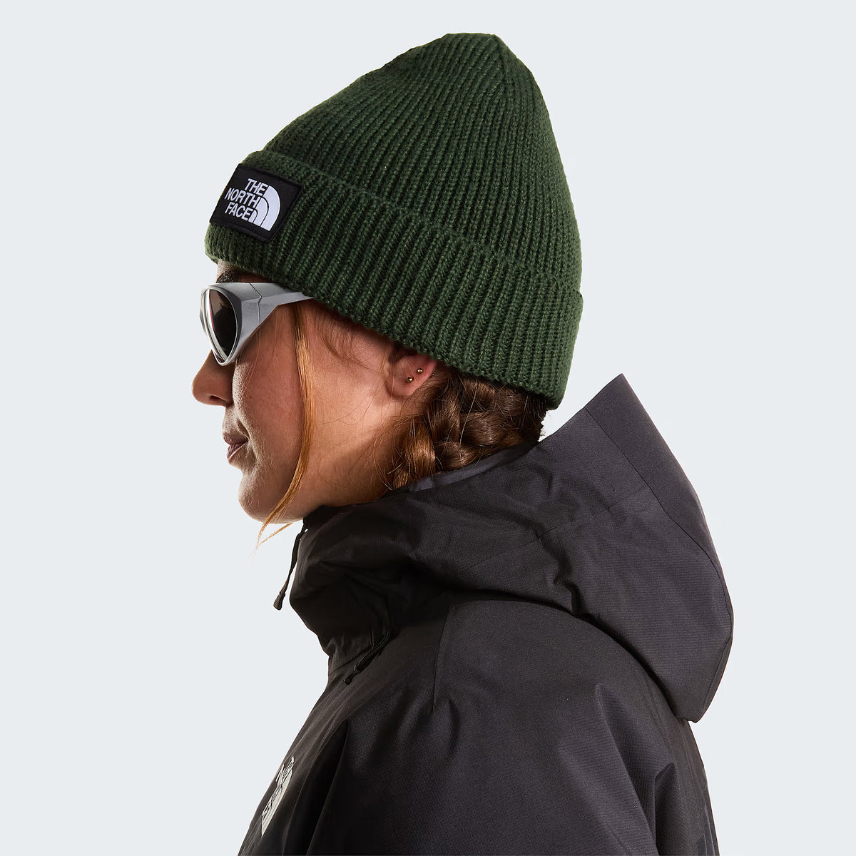 Bonnet Recyclé TNF Logo Box vert bouteille THE NORTH FACE