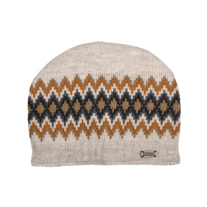 Bonnet Boutonné Losanges avoine-multi KUSAN