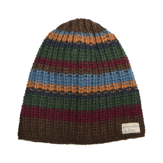 Bonnet Long Cardi marron-vert KUSAN
