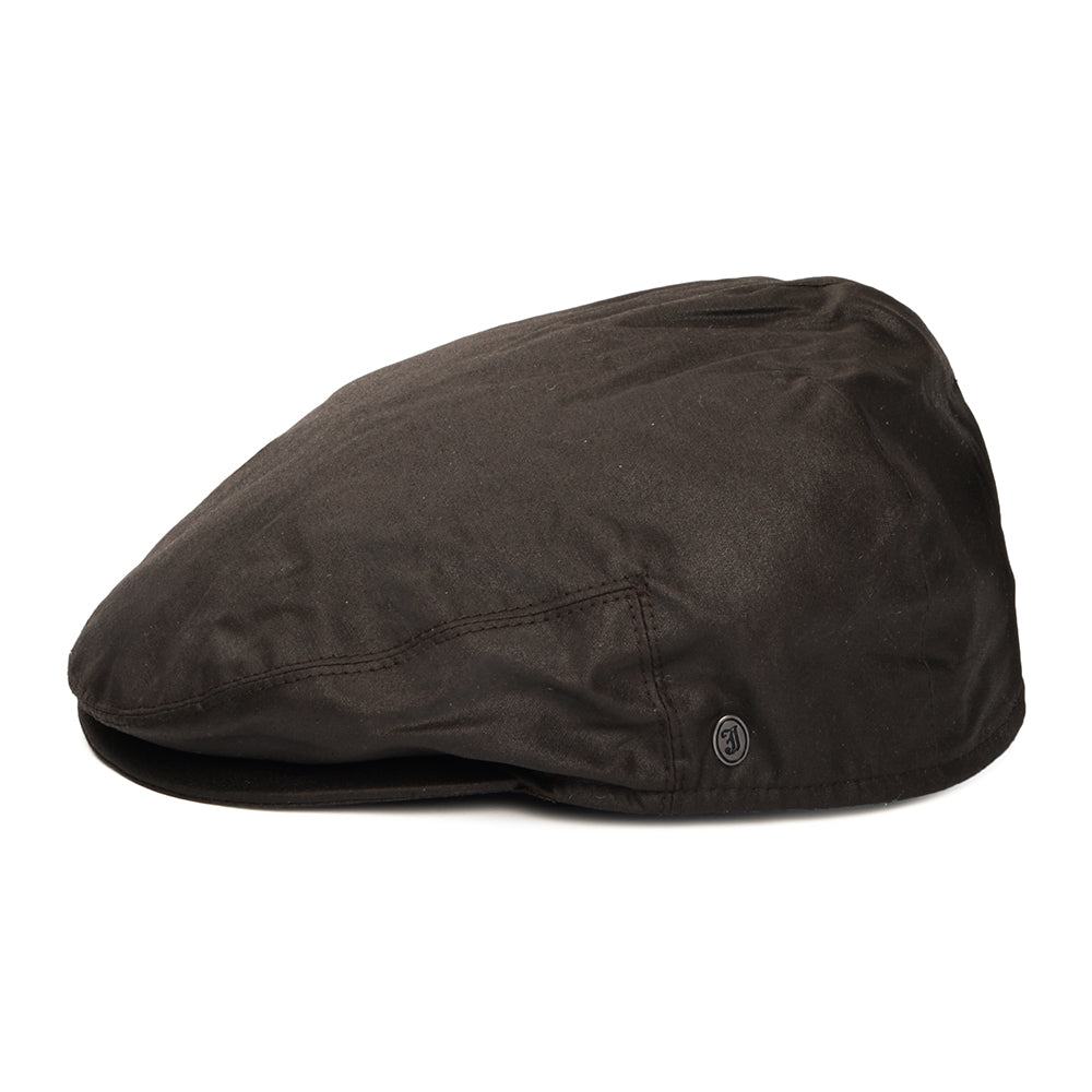 Casquette Plate en Toile Cirée marron JAXON & JAMES - VENTE EN GROS