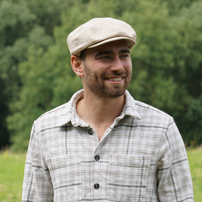 Casquette Gavroche en Lin naturel JAXON & JAMES - VENTE EN GROS