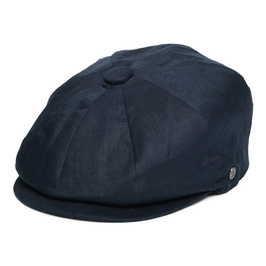 Casquette Gavroche en Lin bleu marine XX JAXON & JAMES - VENTE EN GROS