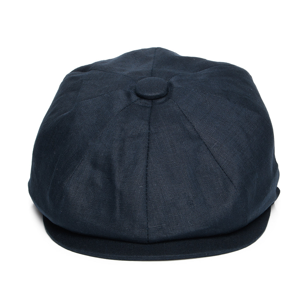Casquette Gavroche en Lin bleu marine XX JAXON & JAMES - VENTE EN GROS