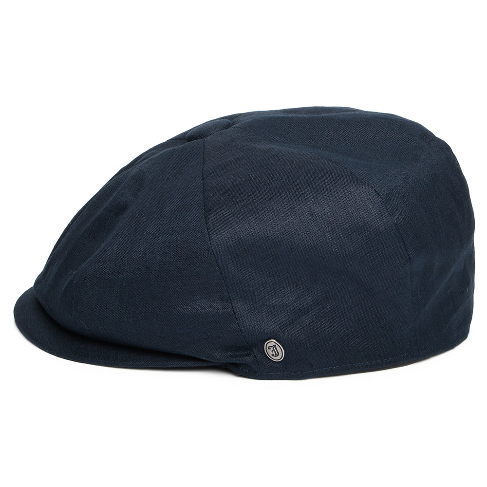 Casquette Gavroche en Lin bleu marine XX JAXON & JAMES - VENTE EN GROS