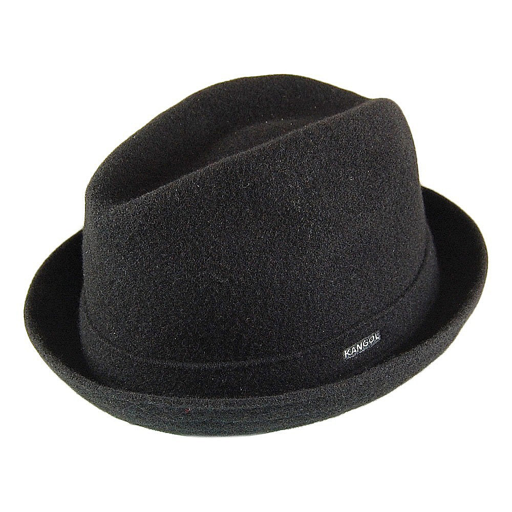 Chapeau Trilby en Laine Player noir KANGOL