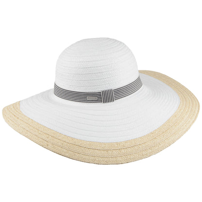Chapeau Été à Bord Large Lora blanc-naturel BETMAR
