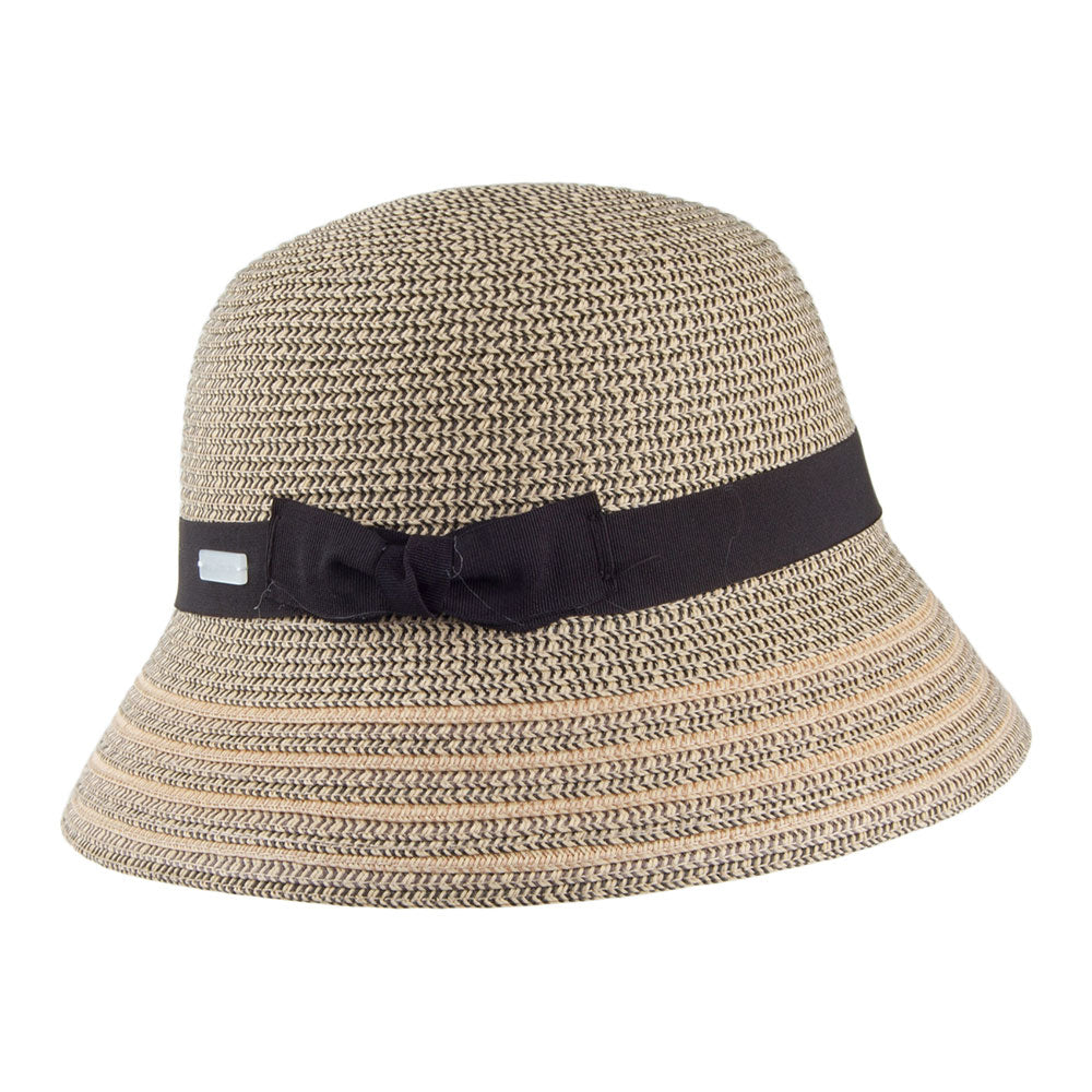 Chapeau Cloche Tricia noir mélangé BETMAR