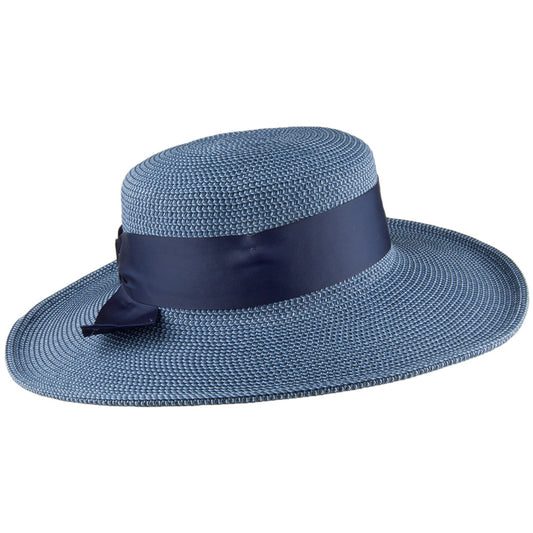 Chapeau Canotier à Bord Large Manchester bleu marine BETMAR